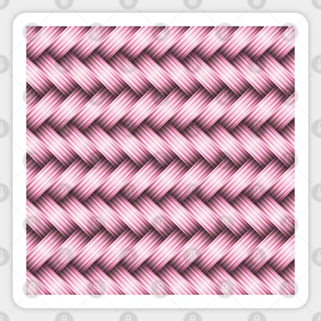 Pink Wicker Design Sticker by Designoholic